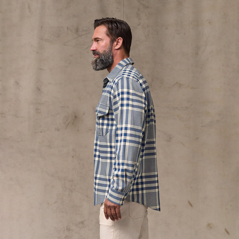 Lightweight alaskan guide shirt by Filson | Indigo multi plaid (Blue)