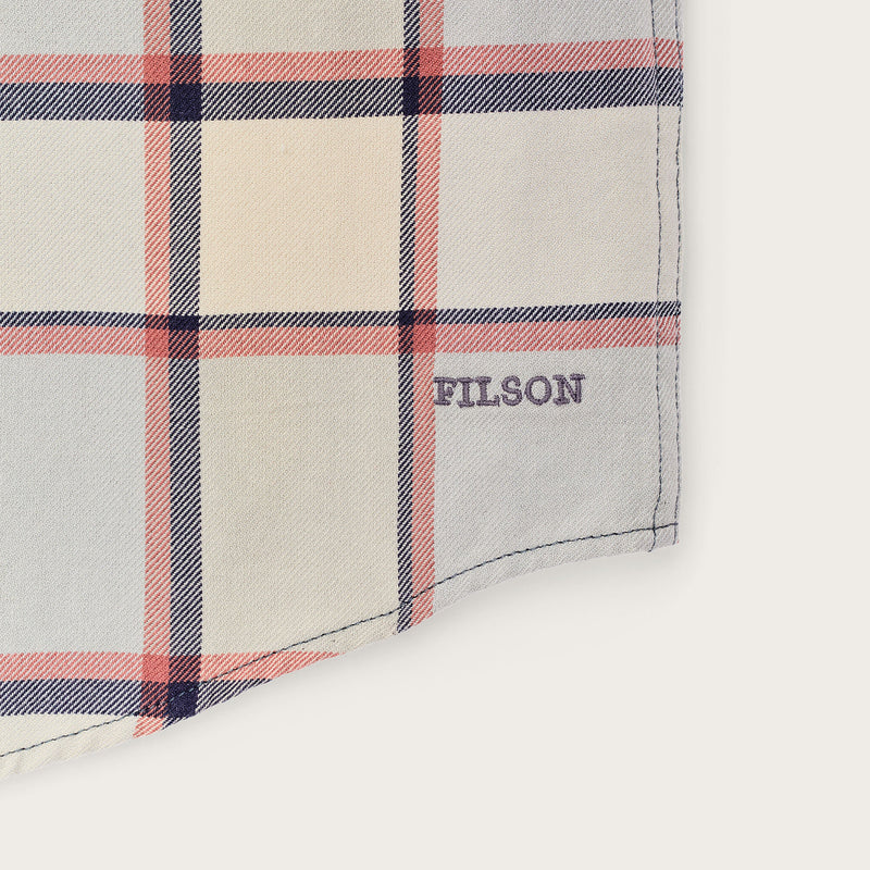 Short sleeve lightweight alaskan guide shirt by Filson | Light blue / tan pla (Multicolor)
