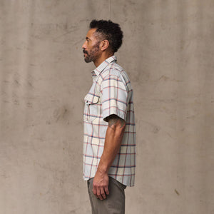 Short sleeve lightweight alaskan guide shirt by Filson | Light blue / tan pla (Multicolor)