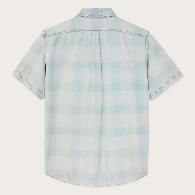 Short sleeve lightweight alaskan guide shirt by Filson | Indigo plaid (Blue)