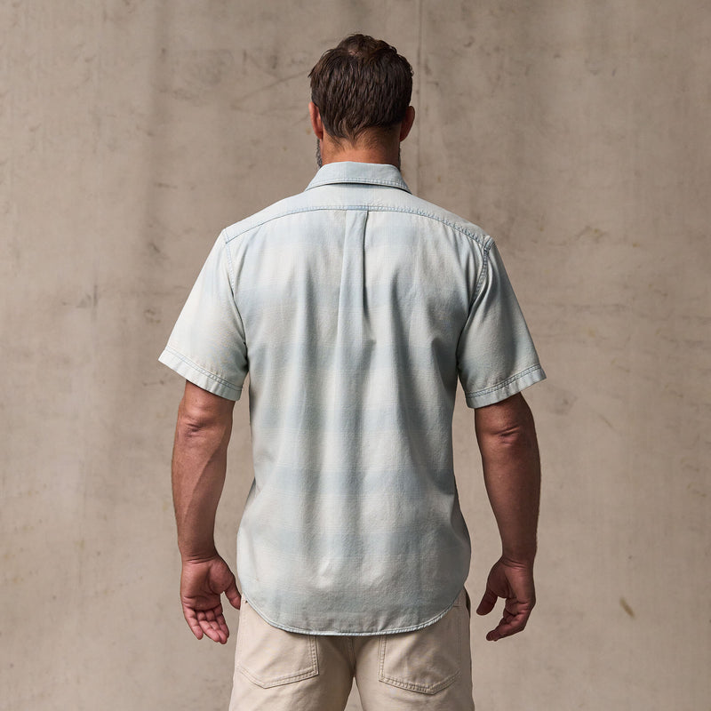 Short sleeve lightweight alaskan guide shirt by Filson | Indigo plaid (Blue)