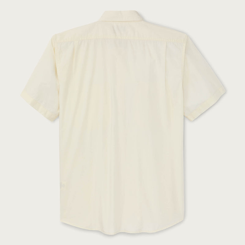 Filson's washed short sleeve feather cloth shirt by Filson | Ivory (Beige)
