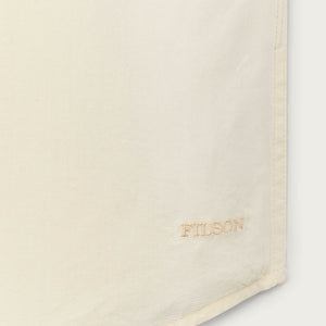 Filson's washed short sleeve feather cloth shirt by Filson | Ivory (Beige)
