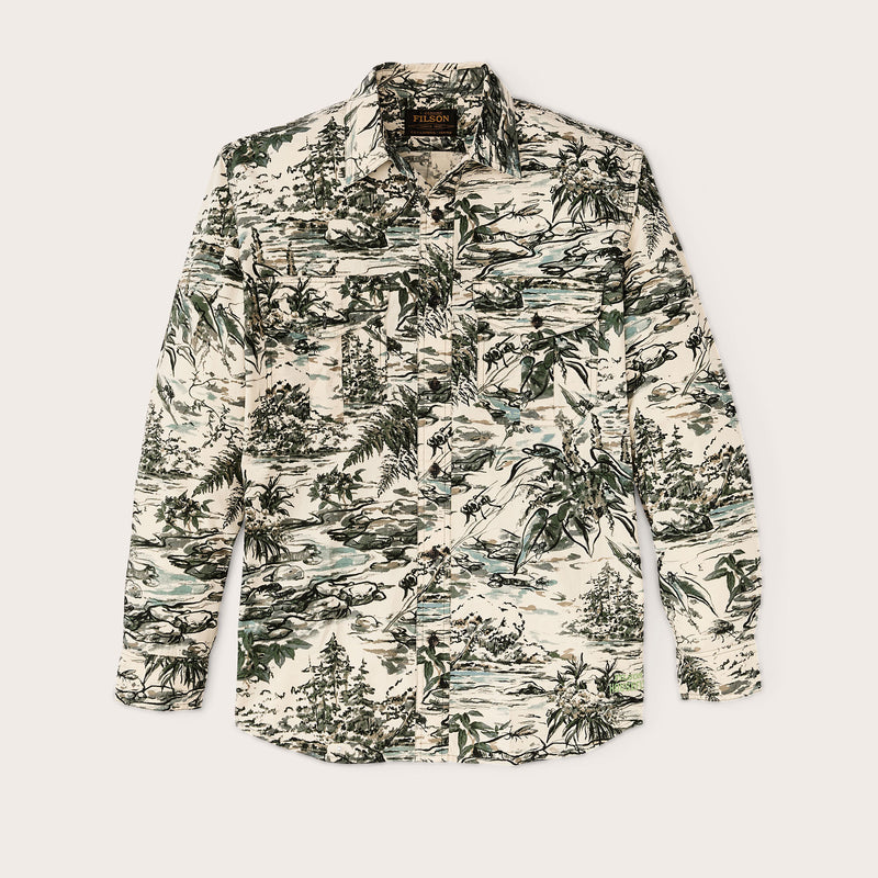 Filson x housefly washed feather cloth shirt by Filson | Khaki / scenic (Multicolour)