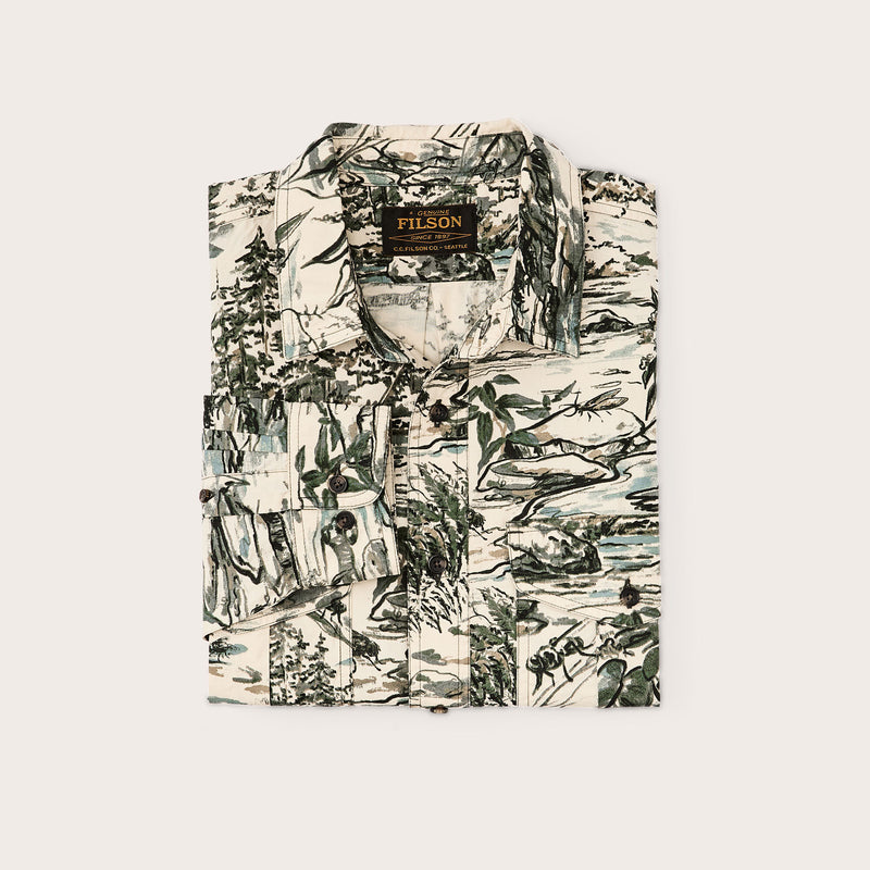 Filson x housefly washed feather cloth shirt by Filson | Khaki / scenic (Multicolour)
