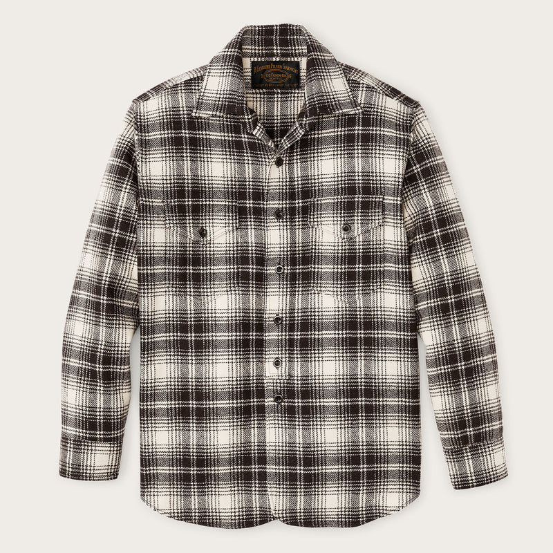 Chemise 1922 archive en laine par Filson | Cream / dark brown p (Beige)