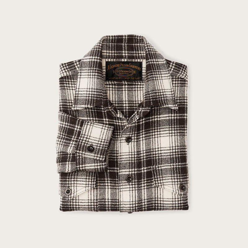 Chemise 1922 archive en laine par Filson | Cream / dark brown p (Beige)