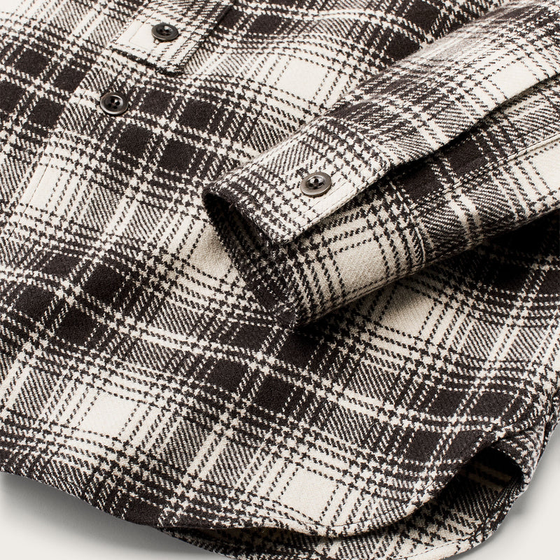 Chemise 1922 archive en laine par Filson | Cream / dark brown p (Beige)