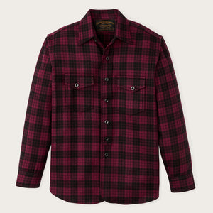 Chemise 1922 archive en laine par Filson | Deep crimson / black (Red)