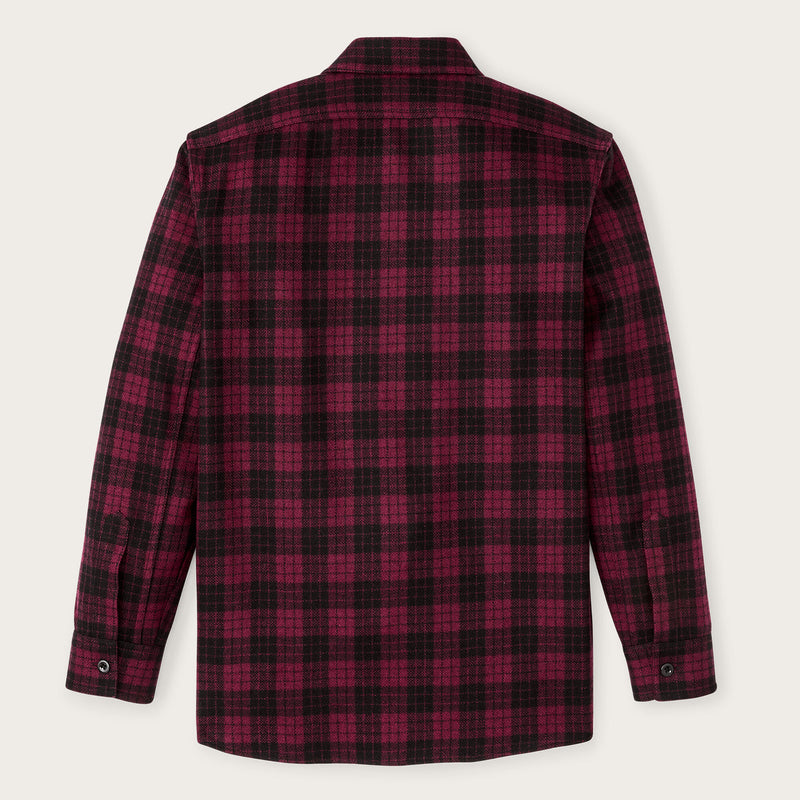 Chemise 1922 archive en laine par Filson | Deep crimson / black (Red)