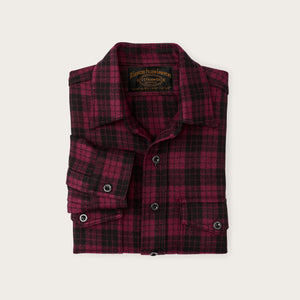 Chemise 1922 archive en laine par Filson | Deep crimson / black (Red)