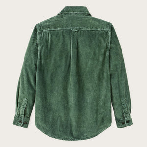 Chemise velours côtelé 6 raies by Filson | Seabed green (Green)