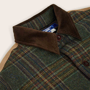 Chemise en laine et cuir filson × junya watanabe par Filson | Green black beige / (Green)