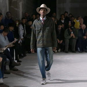 Chemise en laine et cuir filson × junya watanabe par Filson | Green black beige / (Green)