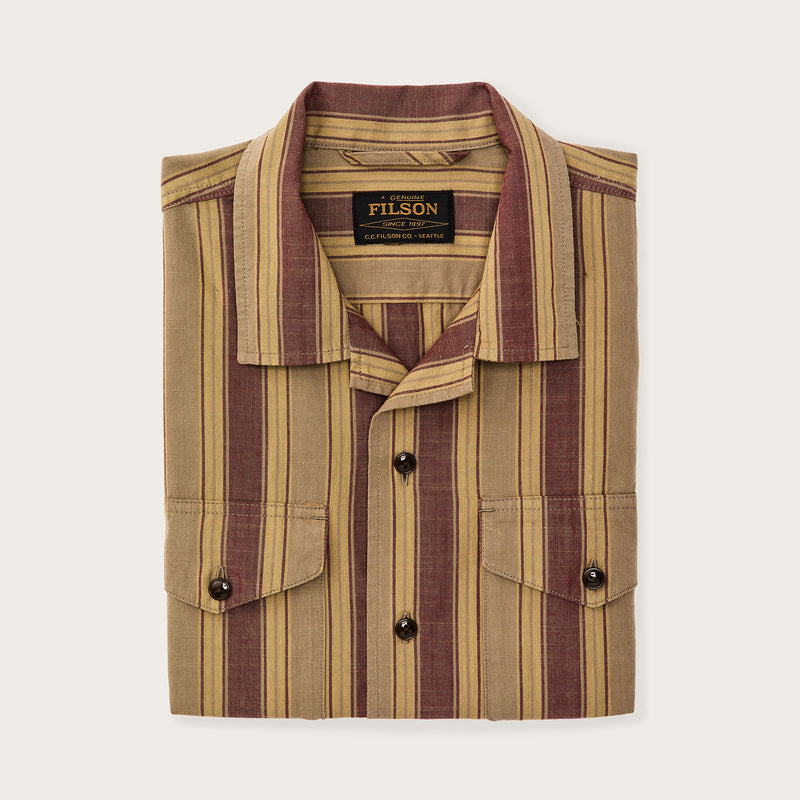 Chambray camp shirt by Filson | Brick / tan (Brown)