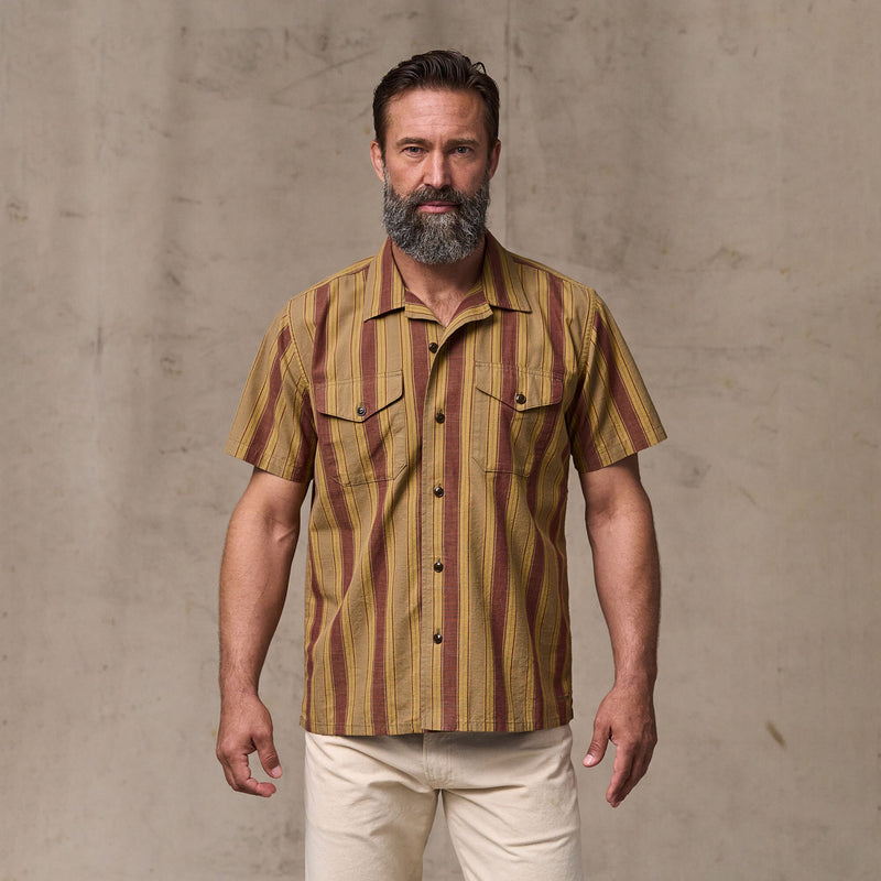 Chambray camp shirt by Filson | Brick / tan (Brown)