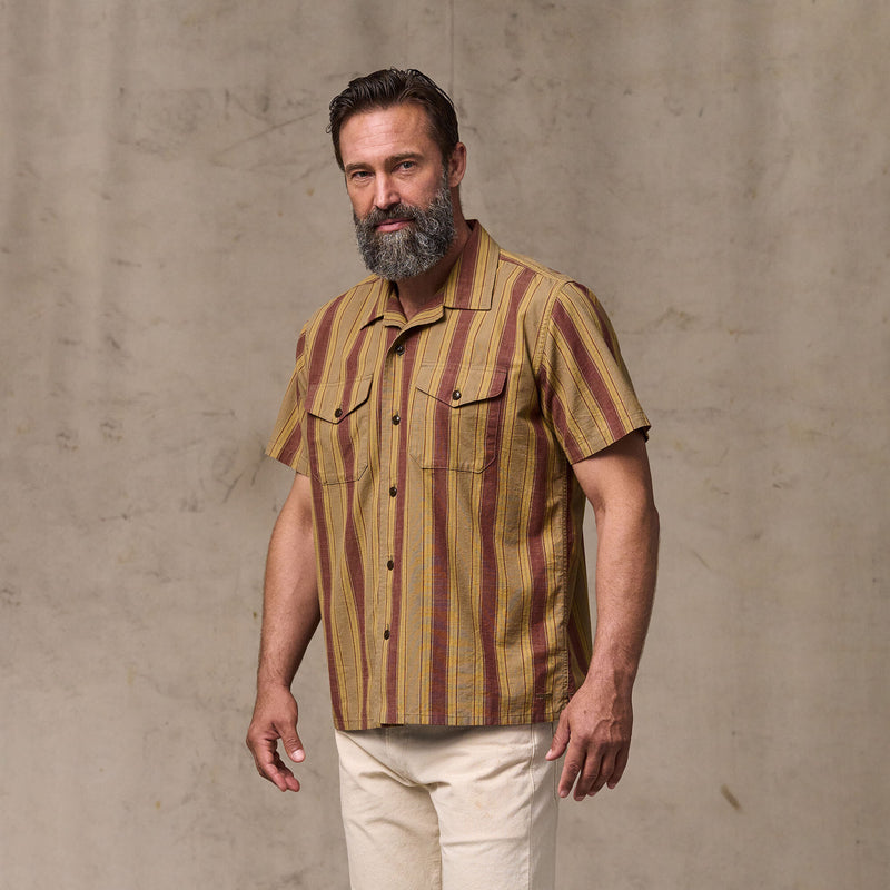 Chambray camp shirt by Filson | Brick / tan (Brown)