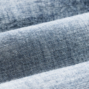 Short sleeve embroidered chambray shirt by Filson | Rinsed indigo chambr (Blue)