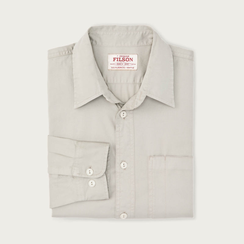 4.5-oz. twill shirt by Filson | Gray sky (Gray)