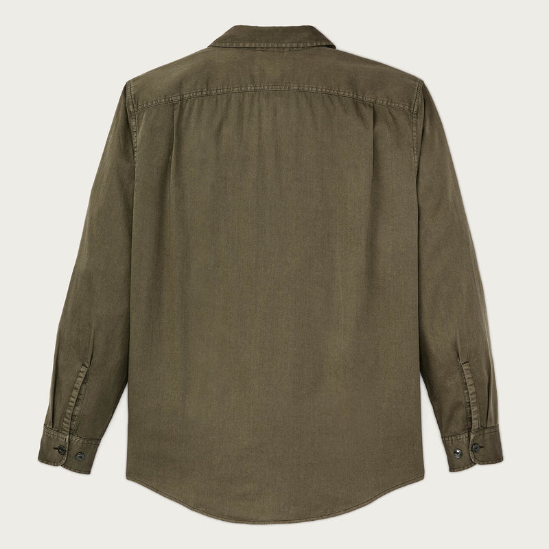 4.5-oz. twill shirt by Filson | Military olive (Green)