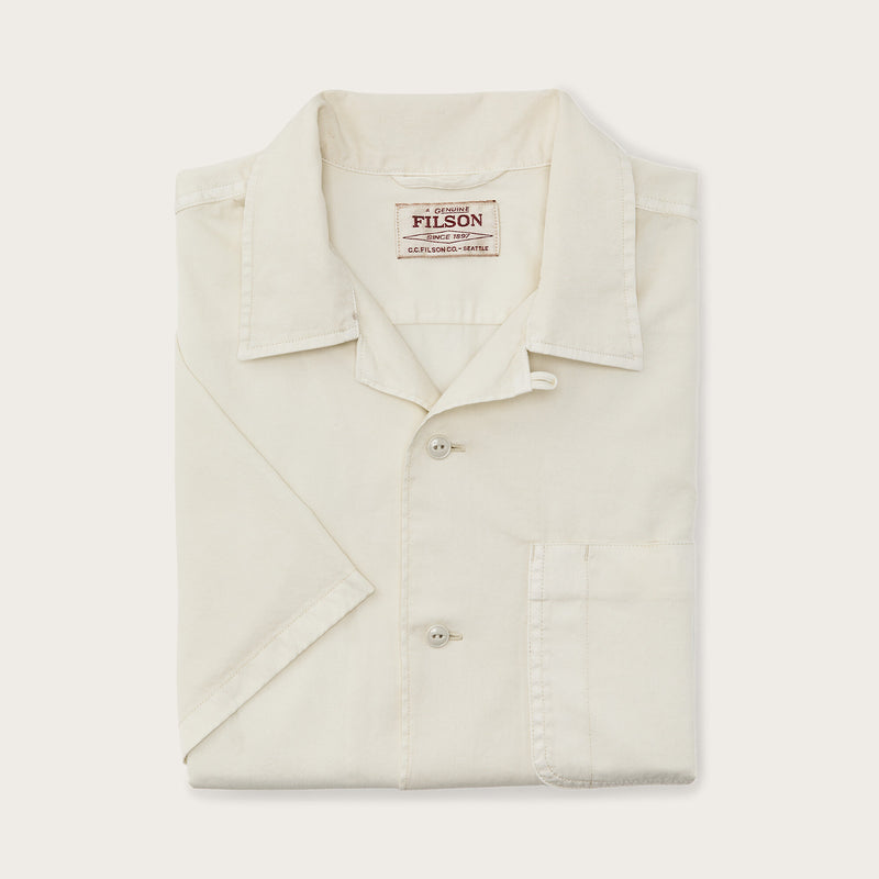 Short sleeve 4.5-oz. twill shirt by Filson | Ivory (White)
