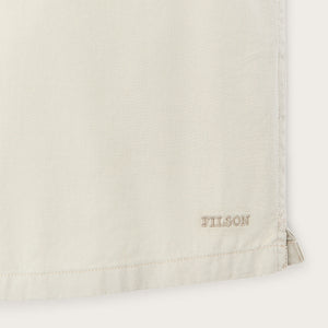 Short sleeve 4.5-oz. twill shirt by Filson | Ivory (White)