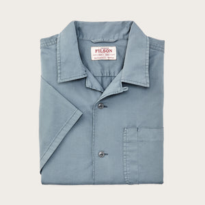 Short sleeve 4.5-oz. twill shirt by Filson | Lead (Blue)