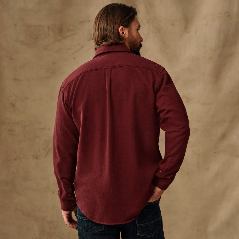 Rustic flannel shirt by Filson | Port heather (Red)