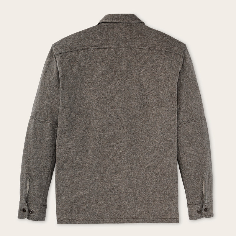Field knit pullover shirt by Filson | Smoke heather (Brown)