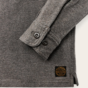 Field knit pullover shirt by Filson | Smoke heather (Brown)