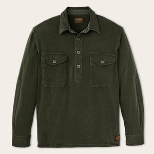 Field knit pullover shirt by Filson | Dark timber (Green)