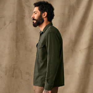 Field knit pullover shirt by Filson | Dark timber (Green)