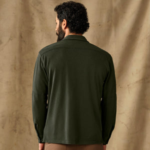 Field knit pullover shirt by Filson | Dark timber (Green)