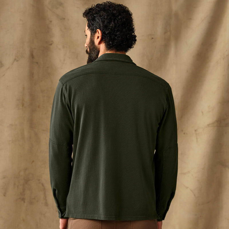 Field knit pullover shirt by Filson | Dark timber (Green)
