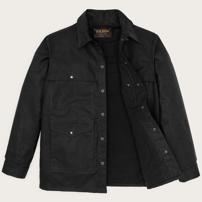 Veste cruiser en tissu tin cloth doublé par Filson | Black (Black)