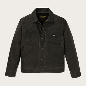 Tin cloth short lined cruiser jacket by Filson | Beluga (Gray)