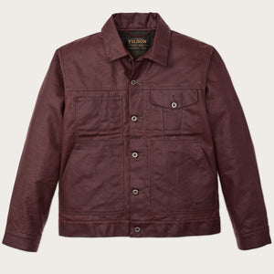 Tin cloth short lined cruiser jacket by Filson | Fired brick (Red)