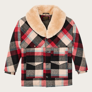 Lined mackinaw wool packer coat by Filson | Red / cream / blue p (Multicolor)