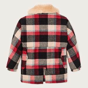 Lined mackinaw wool packer coat by Filson | Red / cream / blue p (Multicolor)