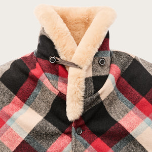 Lined mackinaw wool packer coat by Filson | Red / cream / blue p (Multicolor)