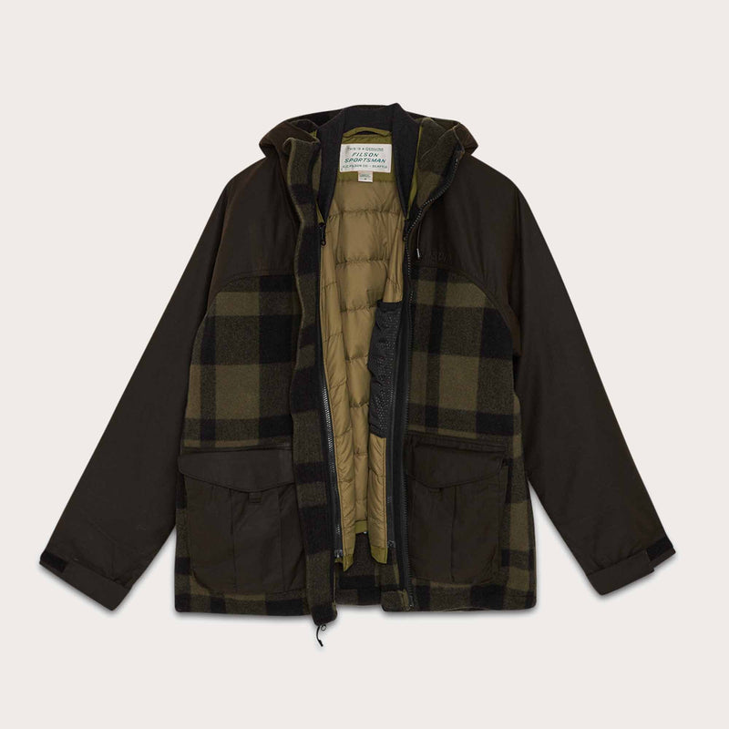 Mackinaw wool hunting jacket by Filson | Otter green - black (Green)