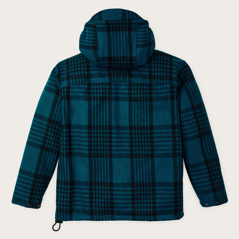 Mackinaw wool anorak by Filson | Blue / black plaid (Blue)