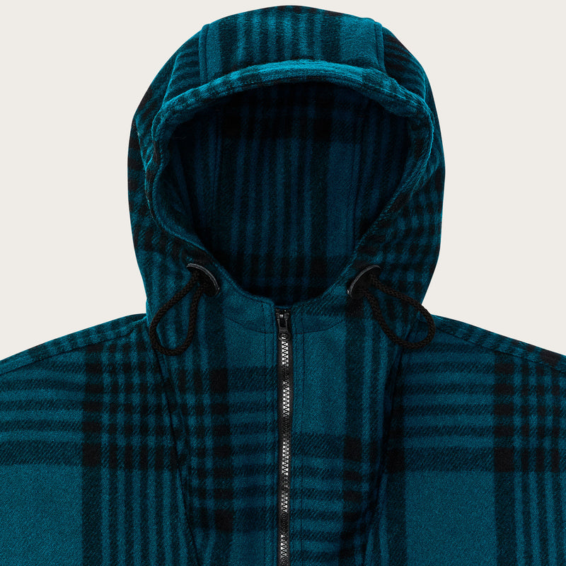 Mackinaw wool anorak by Filson | Blue / black plaid (Blue)