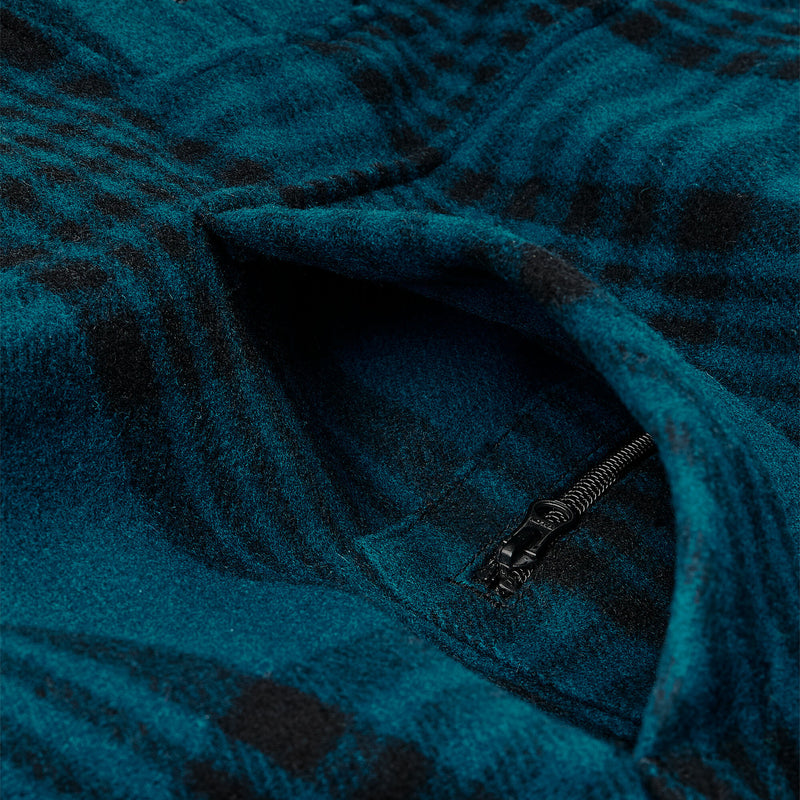 Mackinaw wool anorak by Filson | Blue / black plaid (Blue)