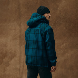Mackinaw wool anorak by Filson | Blue / black plaid (Blue)