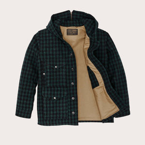 Mackinaw wool hooded cruiser jacket by Filson | Dark timber b (Green)