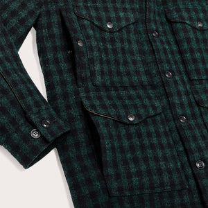 Mackinaw wool hooded cruiser jacket by Filson | Dark timber b (Green)