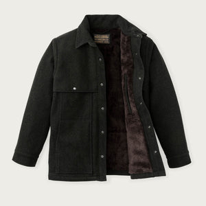 Lined mackinaw wool cape coat by Filson | Peat black (Gray)