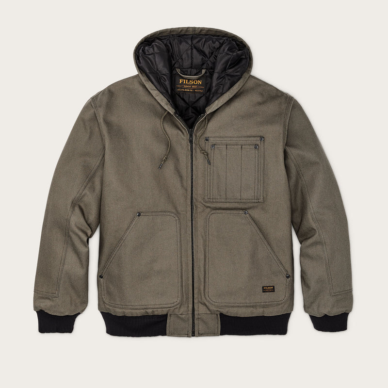 Worksmith insulated bomber jacket by Filson | Tarmac (Gray)