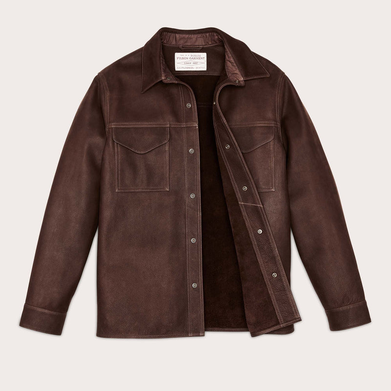 Full grain leather jac-shirt by Filson | Brown (Brown)